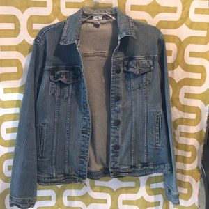 Full coverage denim jacket.